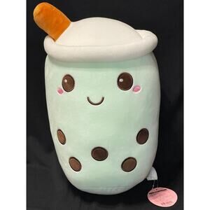 NWT - Takashoji - Mint Boba Drink Plush - 14"